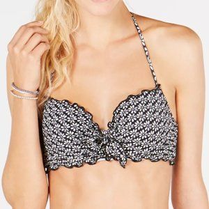 SUNDAZED Ava Printed Ruffled Bow Underwire Bikini